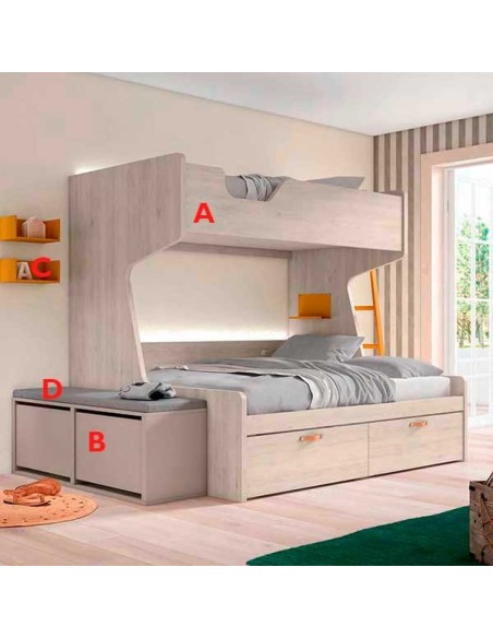 Dormitorio Juvenil Adapt 53 ACABADOS