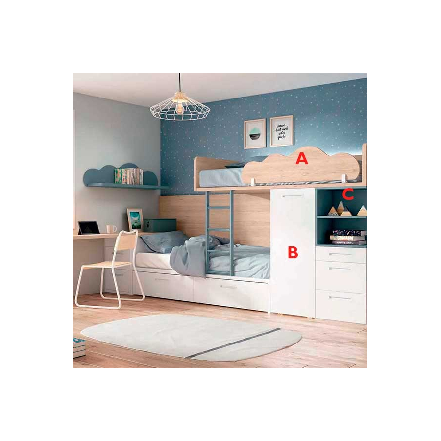 Dormitorio Juvenil Adapt 46 | Lan Mobel en Muebles Lara