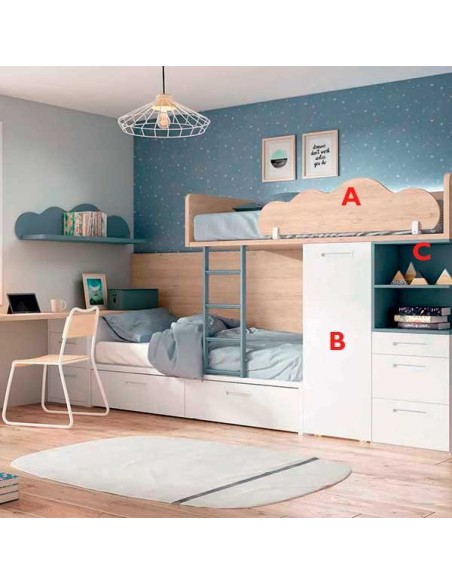 Dormitorio Juvenil Adapt 46 | Lan Mobel en Muebles Lara