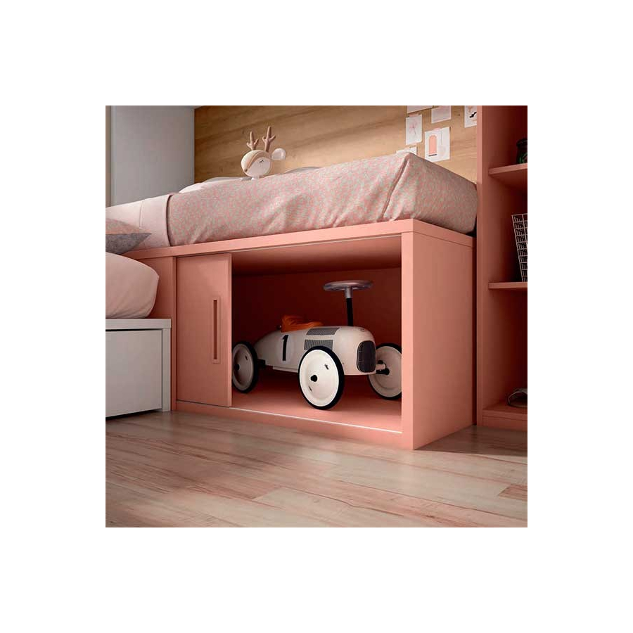 Dormitorio juvenil con dos camas