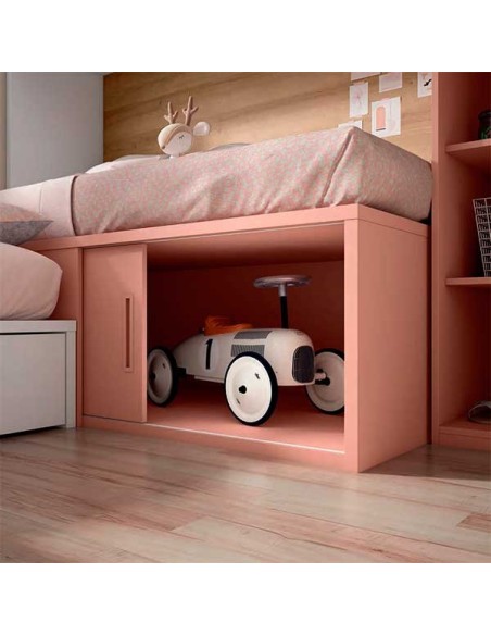 Dormitorio juvenil con dos camas