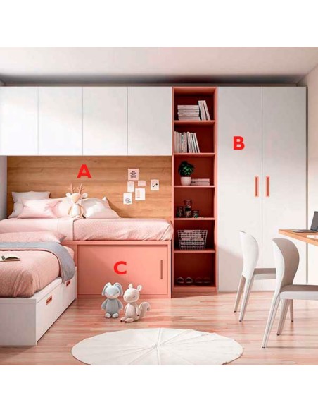 Dormitorio juvenil Adapt con armario