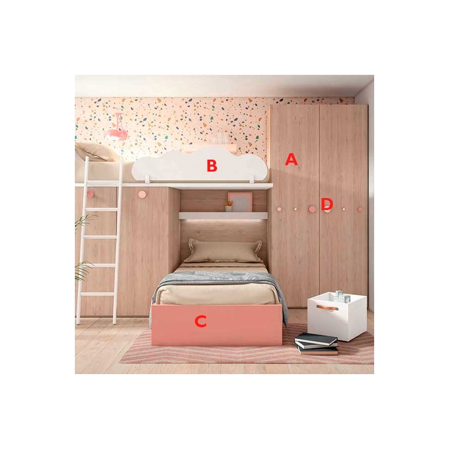 Dormitorio Juvenil Adapt 45 | Lan Mobel en Muebles Lara