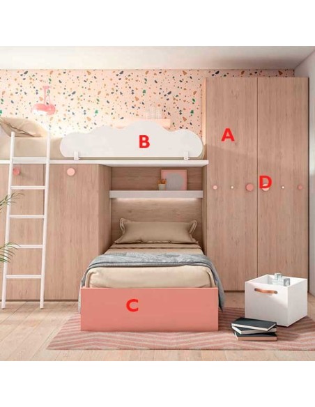 Dormitorio Juvenil Adapt 45 | Lan Mobel en Muebles Lara