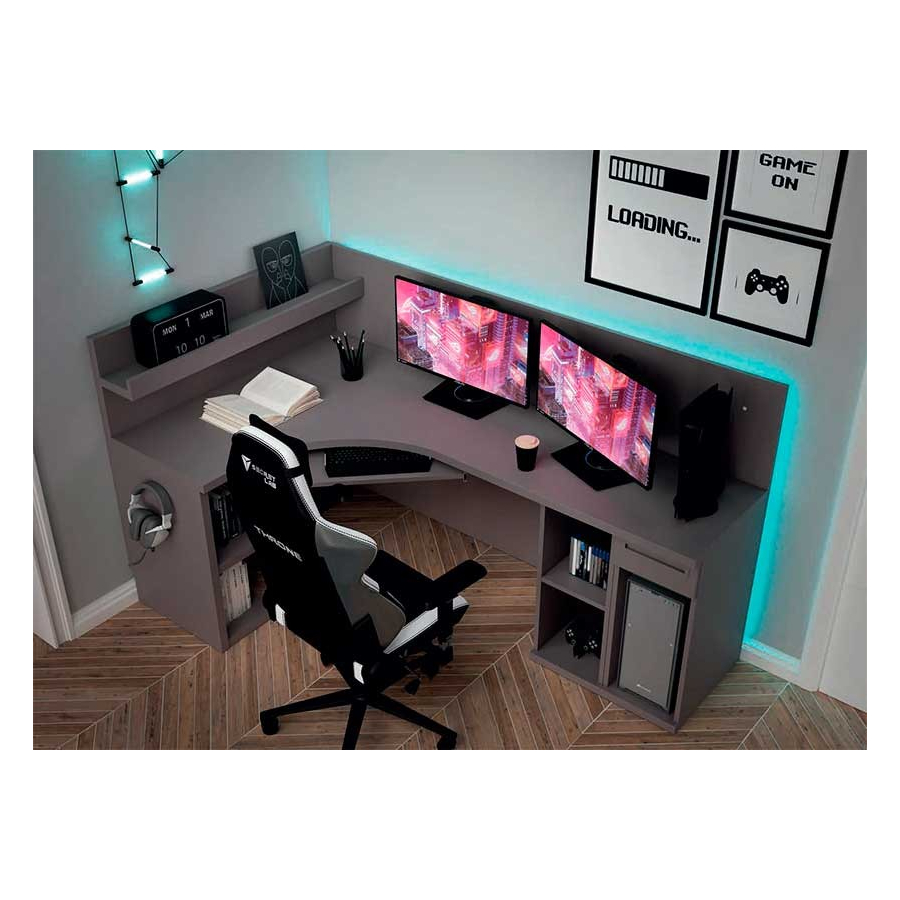 Dormitorio juvenil con zona de estudio