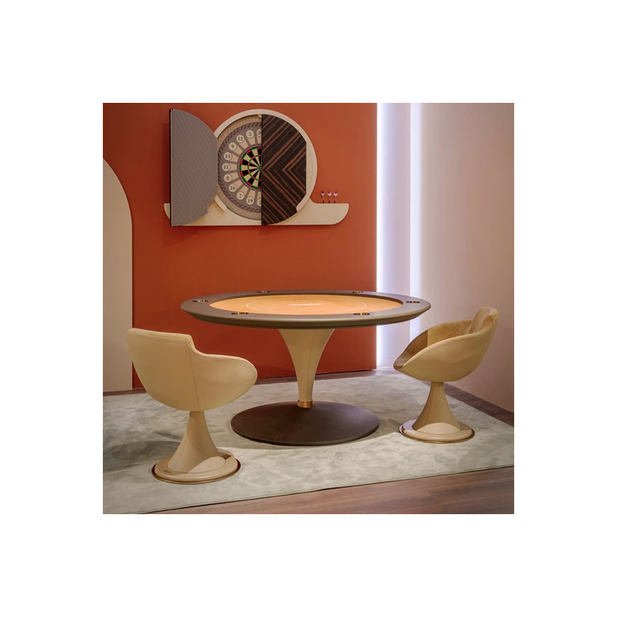 Mesa de poker modelo Asso de Vismara Design