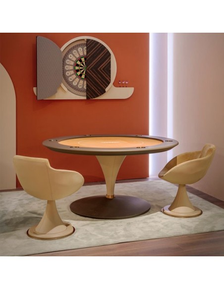 Mesa de poker modelo Asso de Vismara Design