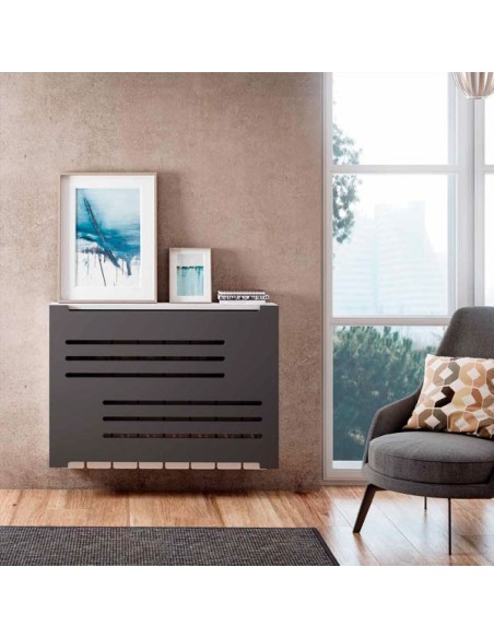 Cubreradiador con panel decorativo en Muebles Lara