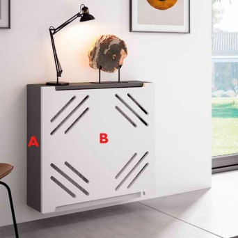 Cubreradiador con panel decorativo configurable en Muebles Lara 2