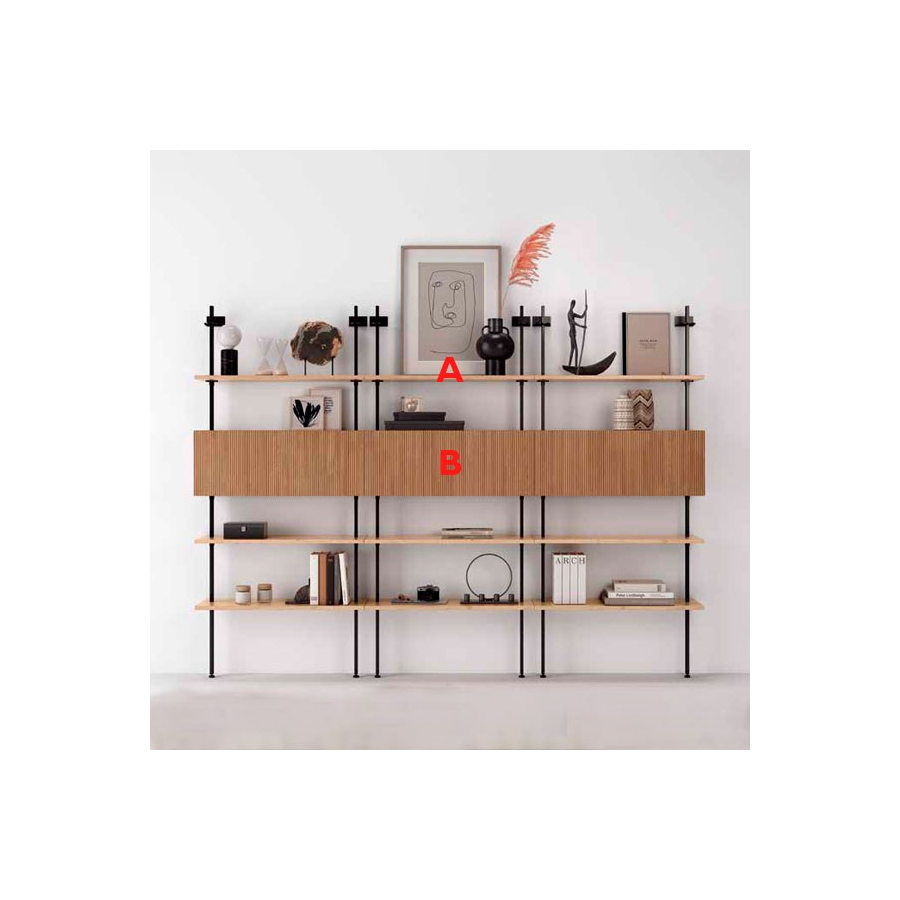 Estantería H7 | Estanterías modernas en Muebles Lara