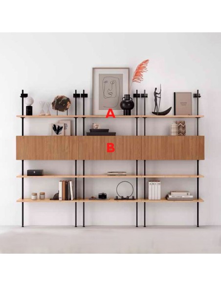 Estantería H7 | Estanterías modernas en Muebles Lara
