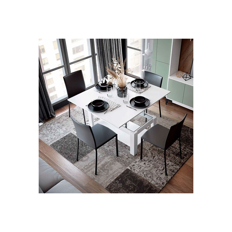 Mesa de centro elevable a mesa de comedor en Muebles Lara