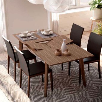 Mesa extensible modelo H208 fabricada en melamina