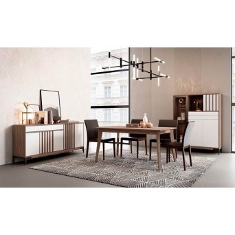 Mesa extensible modelo H208 fabricada en melamina 2