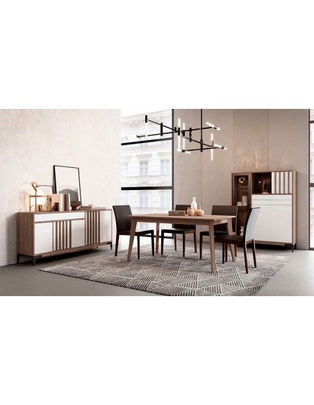 Mesa de comedor de la nueva colección en versión extensible