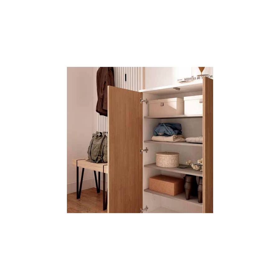 Zapatero H310 con baldas e interior laminado