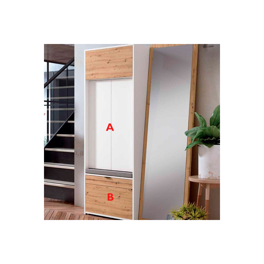 Zapatero personalizable en acabados Muebles Lara