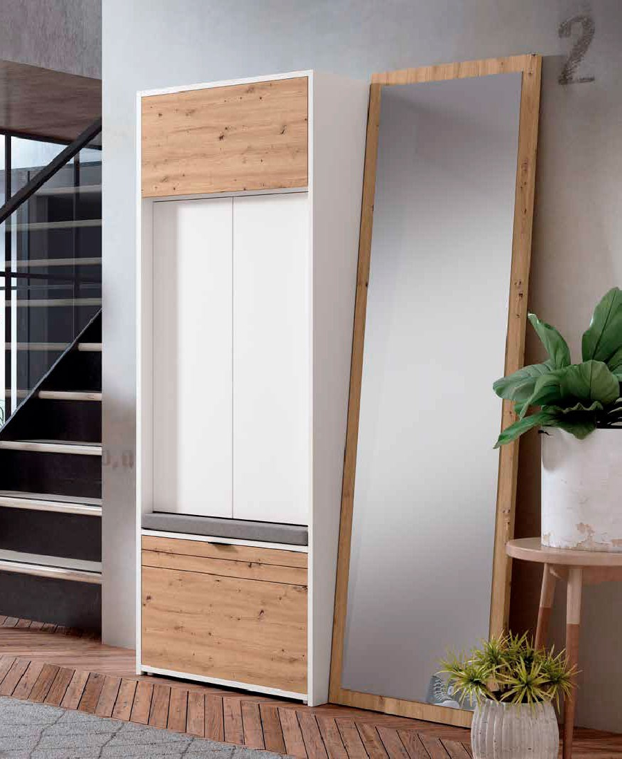 Zapatero vertical con puertas elevables y abatibles en Muebles Lara