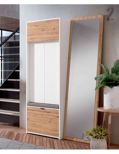 Zapatero vertical con puertas elevables y abatibles en Muebles Lara