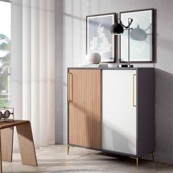 Zapatero H312 con puertas correderas en Muebles Lara
