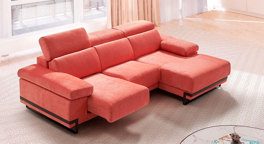 Sofá con chaise longue Chloe
