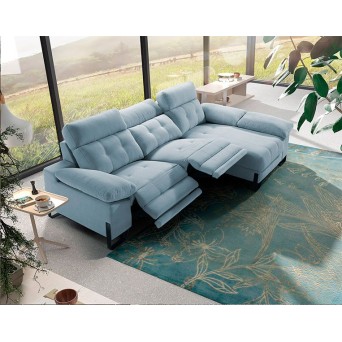 Sofá con chaiselongue tela 2