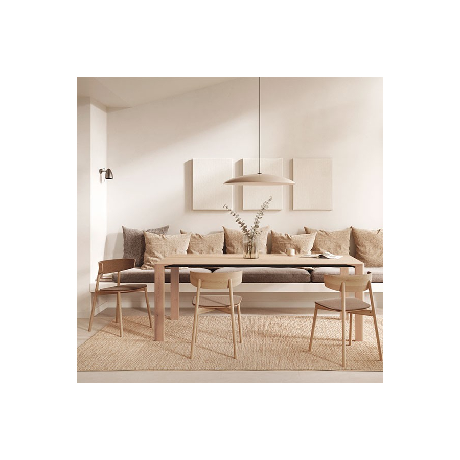 Mesa Sendo Treku fabricada en chapa de madera
