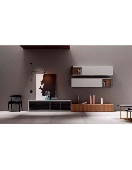 Vista en ambiente del Salón Nexa C206 de Mesegue, de fabricación nacional