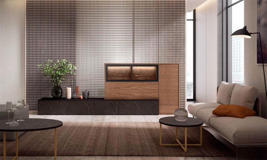 Vista en ambiente del Salón Nexa C219, de Mesegue