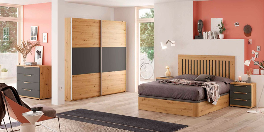 Dormitorio Kronos 501 fabricado en melamina