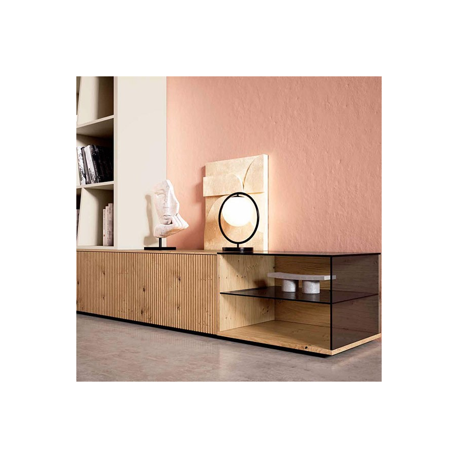 Detalle del módulo diáfano de cristal del Salón Nexa C233