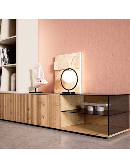 Detalle del módulo diáfano de cristal del Salón Nexa C233