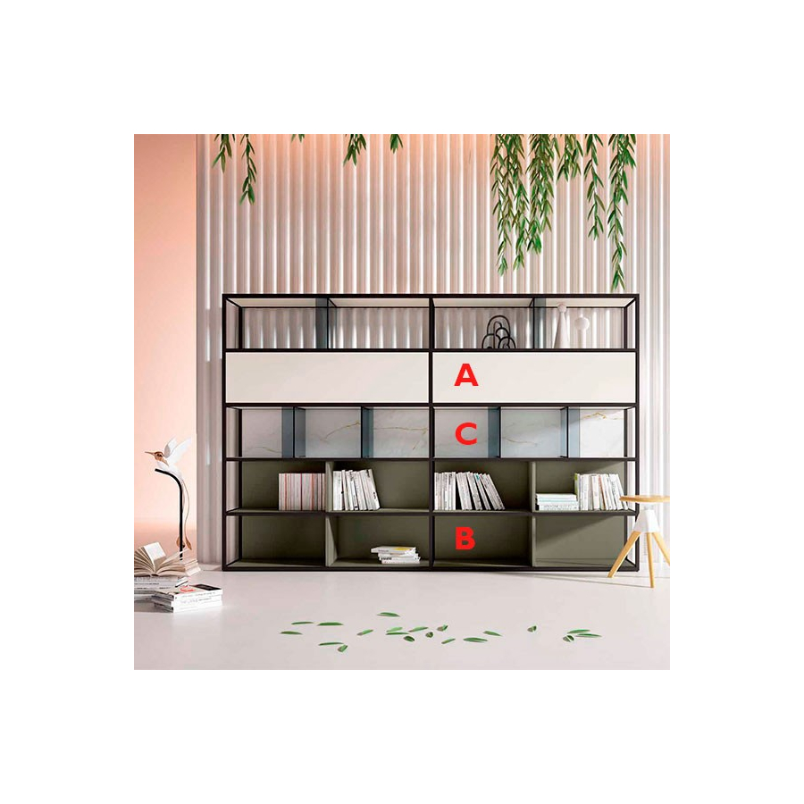 Librería Nexa A208 | Mesegue en Muebles Lara