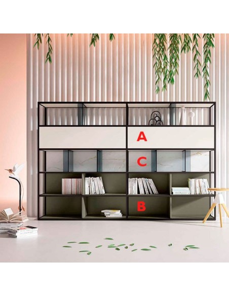 Librería Nexa A208 | Mesegue en Muebles Lara