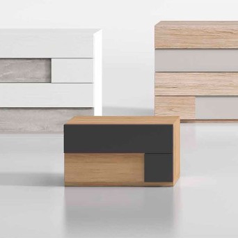 Mesita de noche Kúbica Tetris | Glicerio Chaves en Muebles Lara