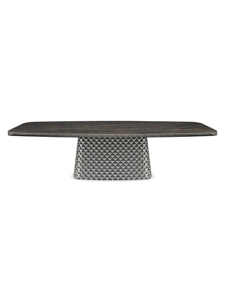 Mesa de comedor de grandes dimensiones con efecto tridimensional