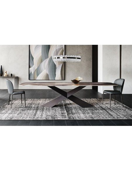 Mesa de comedor con cantos redondeados