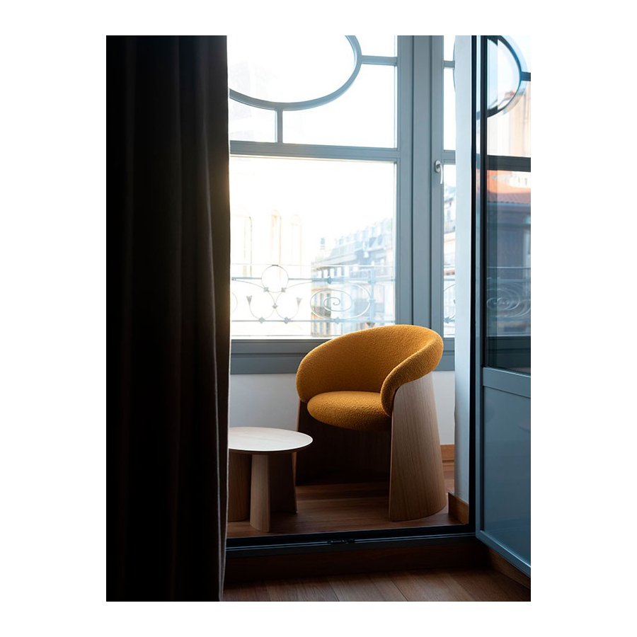Silla Ginger Ondarreta con asiento tapizado