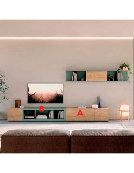Composición de salón Way 4  MADERA