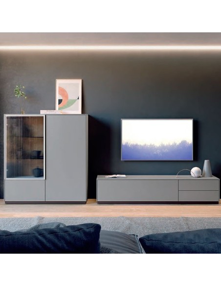 Composición de salón Way 8 de Antaix, fabricado en melamina