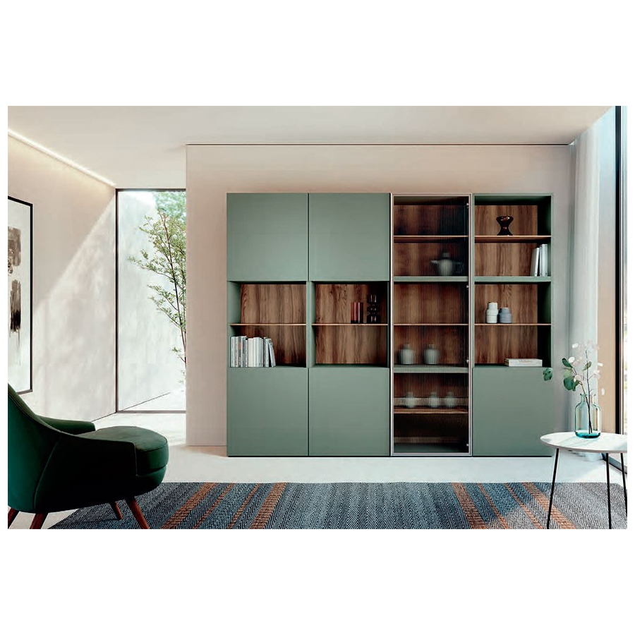 Estantería modular fabricada en melamina y lacados DM