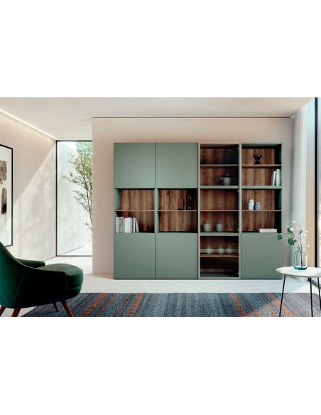 Estantería modular fabricada en melamina y lacados DM