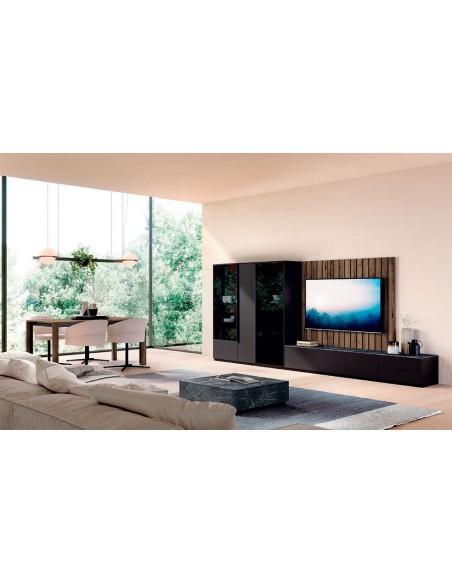Vista ambiente del Salón Way 15 de Antaix, fabricado en melamina