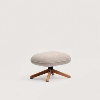 Reposapiés con estructura de madera
