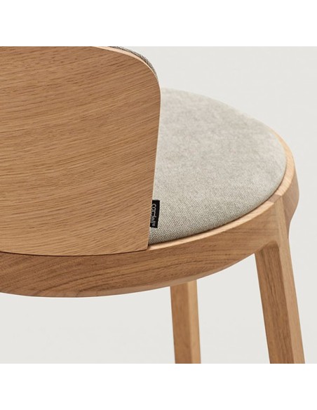 Silla Aro con estructura y respaldo de madera en Muebles Lara