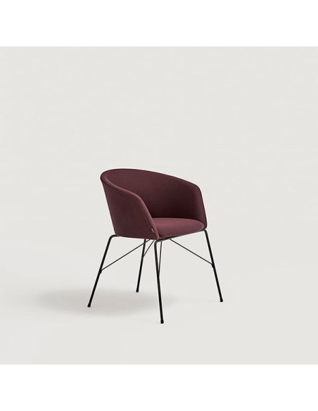 Silla con estructura de acero Capdell