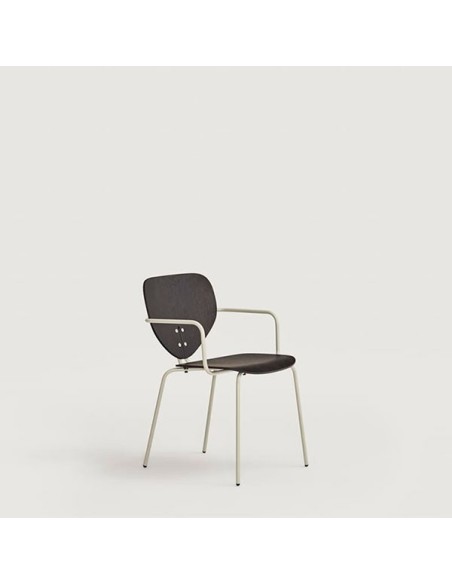 Silla Marietta con brazos metálicos