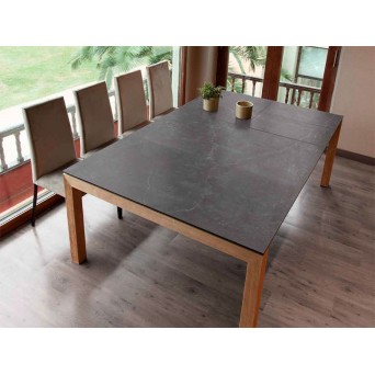 Mesa de comedor modelo Chamon con apertura extensible 2
