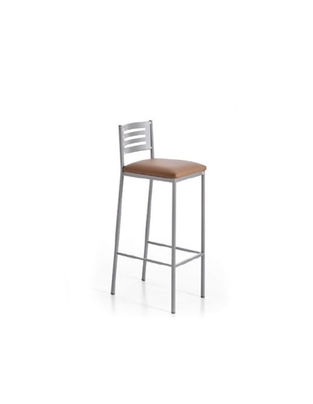 Taburete Klara con estructura metálica