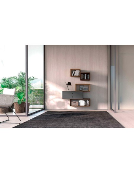 Vista en ambiente de la Composición modular Q12 de Loyra